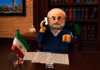 انیمیشن لگویی جدید با کنایه به موضوع بازگرداندن کشتی آمریکایی در حین مذاکرات اسلام‌آباد